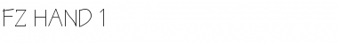 Download FZ HAND 1 Font Download FZ HAND 1 Font