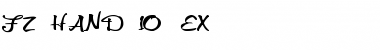 Download FZ HAND 10 EX Font Download FZ HAND 10 EX Font