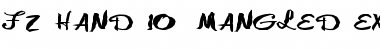 Download FZ HAND 10 MANGLED EX Font Download FZ HAND 10 MANGLED EX Font