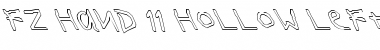Download FZ HAND 11 HOLLOW LEFTY Font Download FZ HAND 11 HOLLOW LEFTY Font