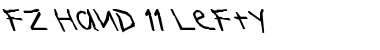Download FZ HAND 11 LEFTY Font Download FZ HAND 11 LEFTY Font