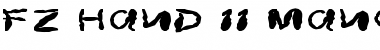 Download FZ HAND 11 MANGLED EX Font Download FZ HAND 11 MANGLED EX Font