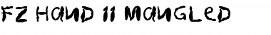 Download FZ HAND 11 MANGLED Font Download FZ HAND 11 MANGLED Font