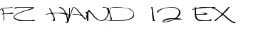 Download FZ HAND 12 EX Font Download FZ HAND 12 EX Font