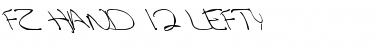 Download FZ HAND 12 LEFTY Font Download FZ HAND 12 LEFTY Font
