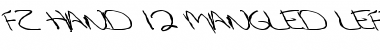 Download FZ HAND 12 MANGLED LEFTY Font Download FZ HAND 12 MANGLED LEFTY Font