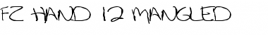 Download FZ HAND 12 MANGLED Font Download FZ HAND 12 MANGLED Font