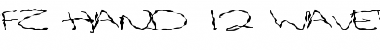 Download FZ HAND 12 WAVEY EX Font Download FZ HAND 12 WAVEY EX Font