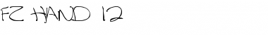Download FZ HAND 12 Font Download FZ HAND 12 Font