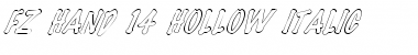 Download FZ HAND 14 HOLLOW ITALIC Font Download FZ HAND 14 HOLLOW ITALIC Font