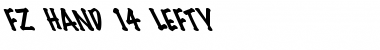 Download FZ HAND 14 LEFTY Font Download FZ HAND 14 LEFTY Font