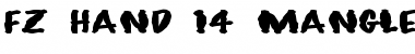 Download FZ HAND 14 MANGLED EX Font Download FZ HAND 14 MANGLED EX Font