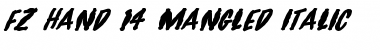 Download FZ HAND 14 MANGLED ITALIC Font Download FZ HAND 14 MANGLED ITALIC Font