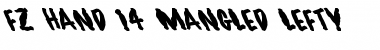 Download FZ HAND 14 MANGLED LEFTY Font Download FZ HAND 14 MANGLED LEFTY Font