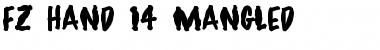Download FZ HAND 14 MANGLED Font Download FZ HAND 14 MANGLED Font