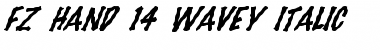Download FZ HAND 14 WAVEY ITALIC Font Download FZ HAND 14 WAVEY ITALIC Font
