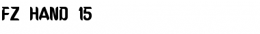 Download FZ HAND 15 Font Download FZ HAND 15 Font
