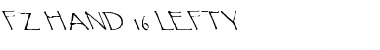 Download FZ HAND 16 LEFTY Font Download FZ HAND 16 LEFTY Font