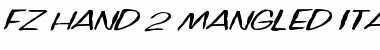 Download FZ HAND 2 MANGLED ITALIC Font Download FZ HAND 2 MANGLED ITALIC Font
