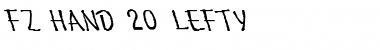 Download FZ HAND 20 LEFTY Font Download FZ HAND 20 LEFTY Font