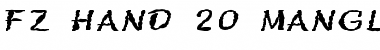 Download FZ HAND 20 MANGLED EX Font Download FZ HAND 20 MANGLED EX Font
