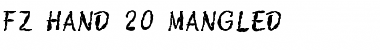 Download FZ HAND 20 MANGLED Font Download FZ HAND 20 MANGLED Font