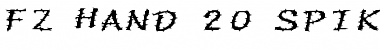 Download FZ HAND 20 SPIKED EX Font Download FZ HAND 20 SPIKED EX Font