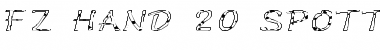 Download FZ HAND 20 SPOTTED EX Font Download FZ HAND 20 SPOTTED EX Font