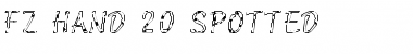 Download FZ HAND 20 SPOTTED Font Download FZ HAND 20 SPOTTED Font