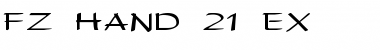 Download FZ HAND 21 EX Font Download FZ HAND 21 EX Font
