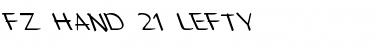 Download FZ HAND 21 LEFTY Font Download FZ HAND 21 LEFTY Font