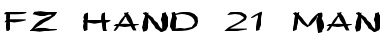 Download FZ HAND 21 MANGLED EX Font Download FZ HAND 21 MANGLED EX Font