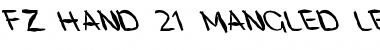 Download FZ HAND 21 MANGLED LEFTY Font Download FZ HAND 21 MANGLED LEFTY Font