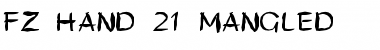 Download FZ HAND 21 MANGLED Font Download FZ HAND 21 MANGLED Font