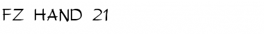Download FZ HAND 21 Font Download FZ HAND 21 Font