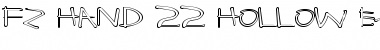 Download FZ HAND 22 HOLLOW EX Font Download FZ HAND 22 HOLLOW EX Font
