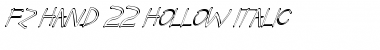 Download FZ HAND 22 HOLLOW ITALIC Font Download FZ HAND 22 HOLLOW ITALIC Font