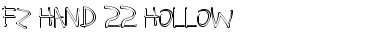 Download FZ HAND 22 HOLLOW Font Download FZ HAND 22 HOLLOW Font