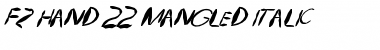 Download FZ HAND 22 MANGLED ITALIC Font Download FZ HAND 22 MANGLED ITALIC Font