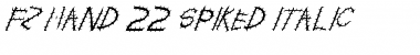 Download FZ HAND 22 SPIKED ITALIC Font Download FZ HAND 22 SPIKED ITALIC Font
