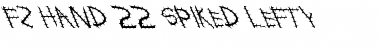 Download FZ HAND 22 SPIKED LEFTY Font Download FZ HAND 22 SPIKED LEFTY Font