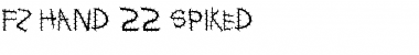 Download FZ HAND 22 SPIKED Font Download FZ HAND 22 SPIKED Font