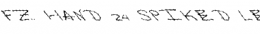 Download FZ HAND 24 SPIKED LEFTY Font Download FZ HAND 24 SPIKED LEFTY Font