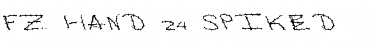 Download FZ HAND 24 SPIKED Font Download FZ HAND 24 SPIKED Font