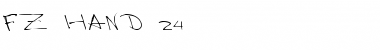 Download FZ HAND 24 Font Download FZ HAND 24 Font