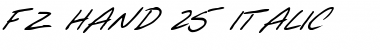 Download FZ HAND 25 ITALIC Font Download FZ HAND 25 ITALIC Font
