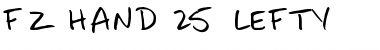 Download FZ HAND 25 LEFTY Font Download FZ HAND 25 LEFTY Font