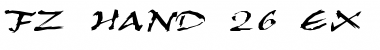Download FZ HAND 26 EX Font Download FZ HAND 26 EX Font