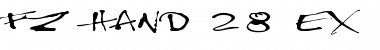 Download FZ HAND 28 EX Font Download FZ HAND 28 EX Font