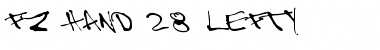 Download FZ HAND 28 LEFTY Font Download FZ HAND 28 LEFTY Font